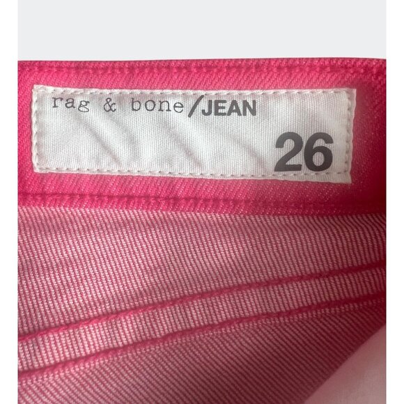 Rag & Bone Womens Bull Pink High-Rise Denim Jean Shorts  Size 26 - Picture 11 of 15